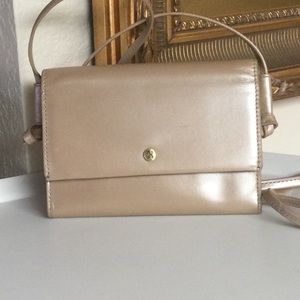 HOBO BEMUSE LEATHER CROSSBODY BAG PARCHMENT NWT
